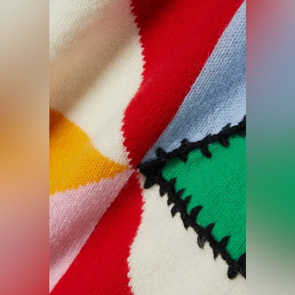 Tibi Patchwork Intarsia Sweater - Picture 9 of 9